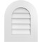 Ekena Millwork Round Top Surface Mount PVC Gable Vent: Non-Functional, w/ 3-1/2"W x 1"P Standard Frame, 16"W x 20"H GVPRT16X2001SN - alternate 1